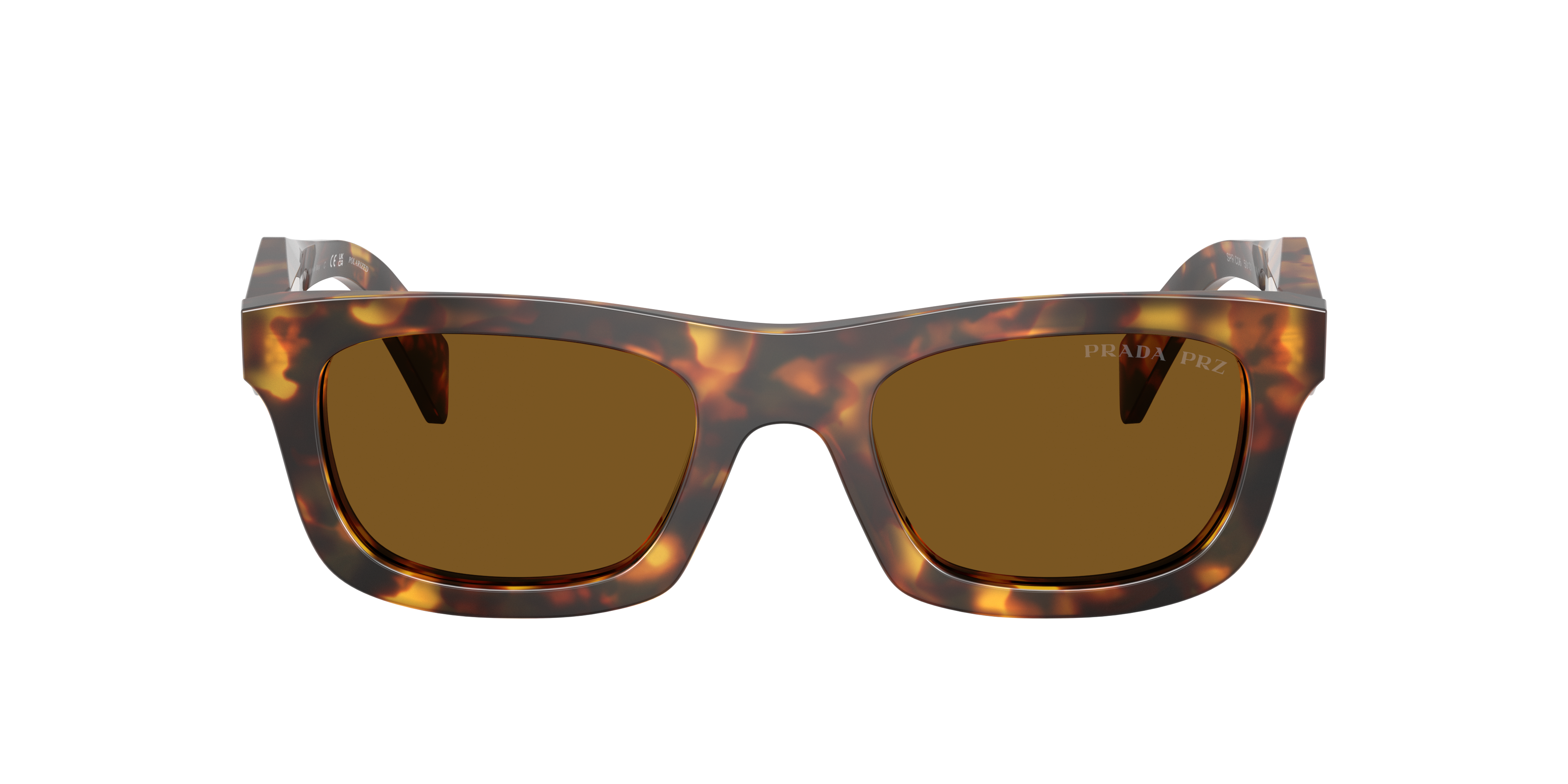 Prada Tortoiseshell Square Sunglasses In Brown