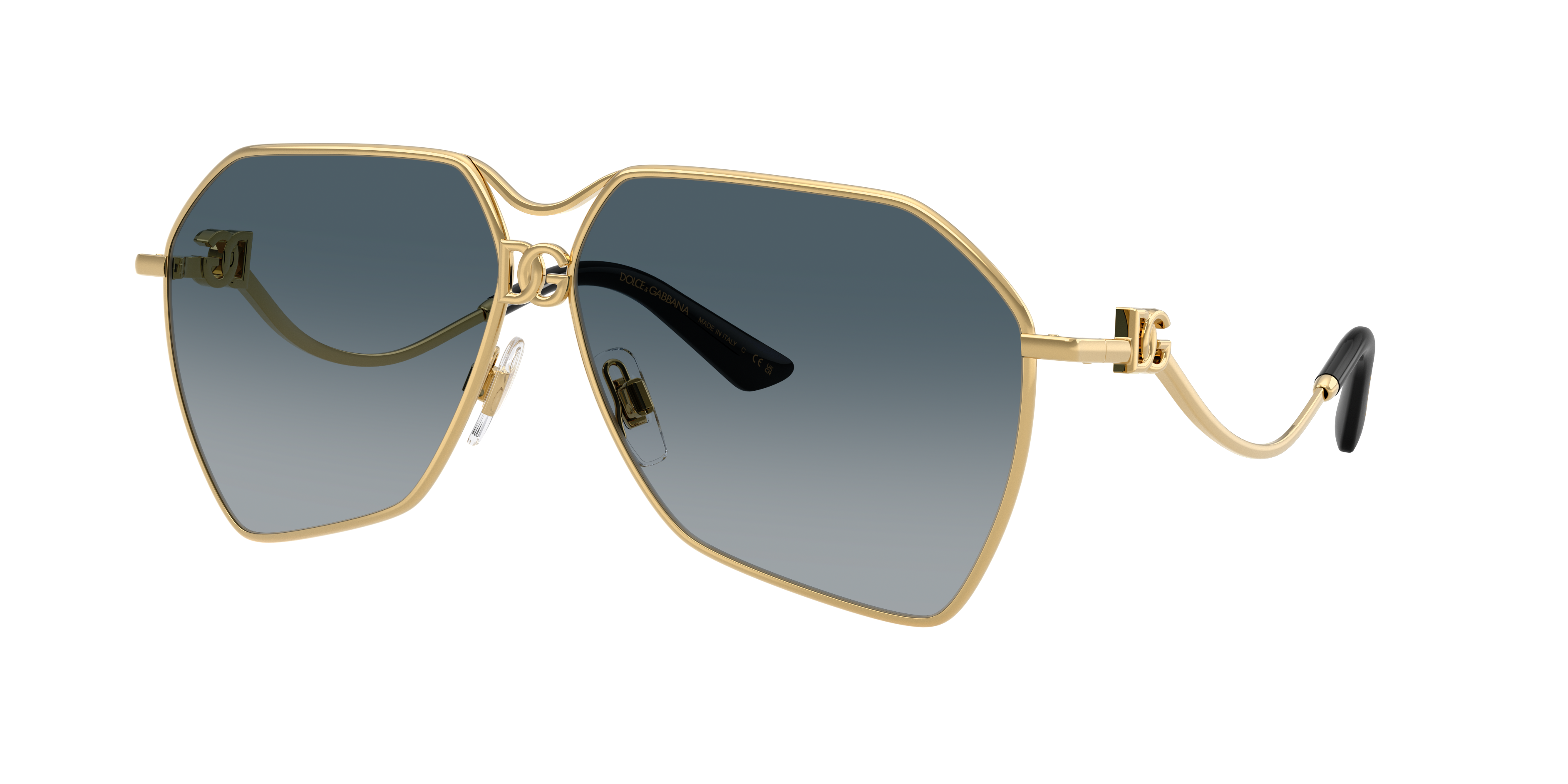 Dolce&Gabbana Woman Sunglass DG2326 -  Frame color: Gold, Lens color: Grey Gradient