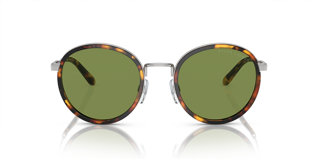 RALPH LAUREN RL7081 The Clubman Antique Havana - Men Sunglasses, Green Lens