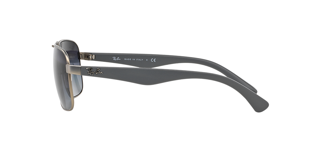 RAY-BAN RB3516 Matte Silver - Men Sunglasses, Gradient Grey Lens