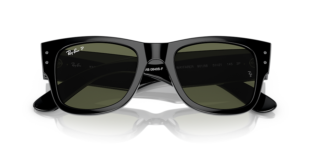 Ray-Ban RB0840SF Mega Wayfarer L (52 - 21) with Green lenses and