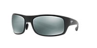 MAUI JIM 440Bigwave Black Matte - Unisex Sunglasses, Neutral Grey Polarized Lens