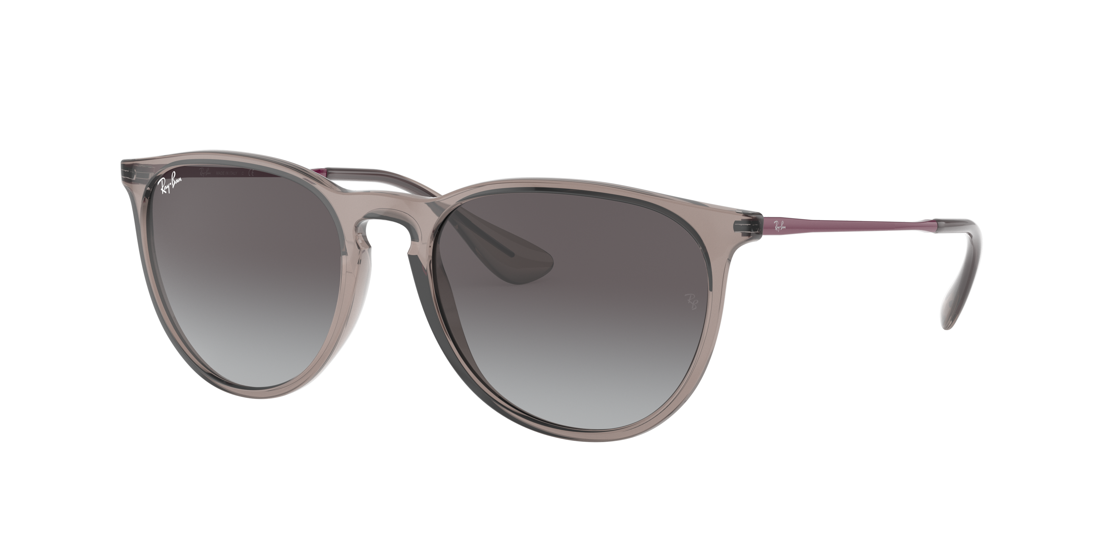 Ray-Ban Woman Sunglass Erika Color Mix -  Frame color: Transparent Grey, Lens color: Grey Gradient