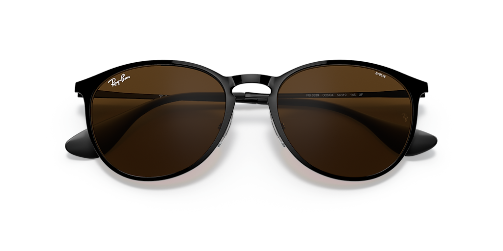 小物 Ray-Ban RB3539 145 ERIKA L EVOLVE ERIKA METAL EVOLVE Sunglasses in Black and Photochromic Pink