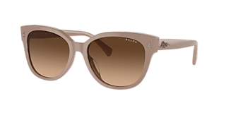 Ralph RA5301U 52 Gradient Brown & Beige On Milky Beige Sunglasses 