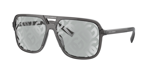 Dolce&Gabbana DG4354 61 Light Grey & Grey Sunglasses | Sunglass 