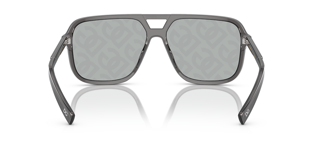 DOLCE&GABBANA DG4354 Grey - Men Luxury Sunglasses, Light Grey Lens