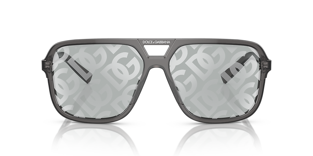 DOLCE&GABBANA DG4354 Grey - Men Luxury Sunglasses, Light Grey Lens