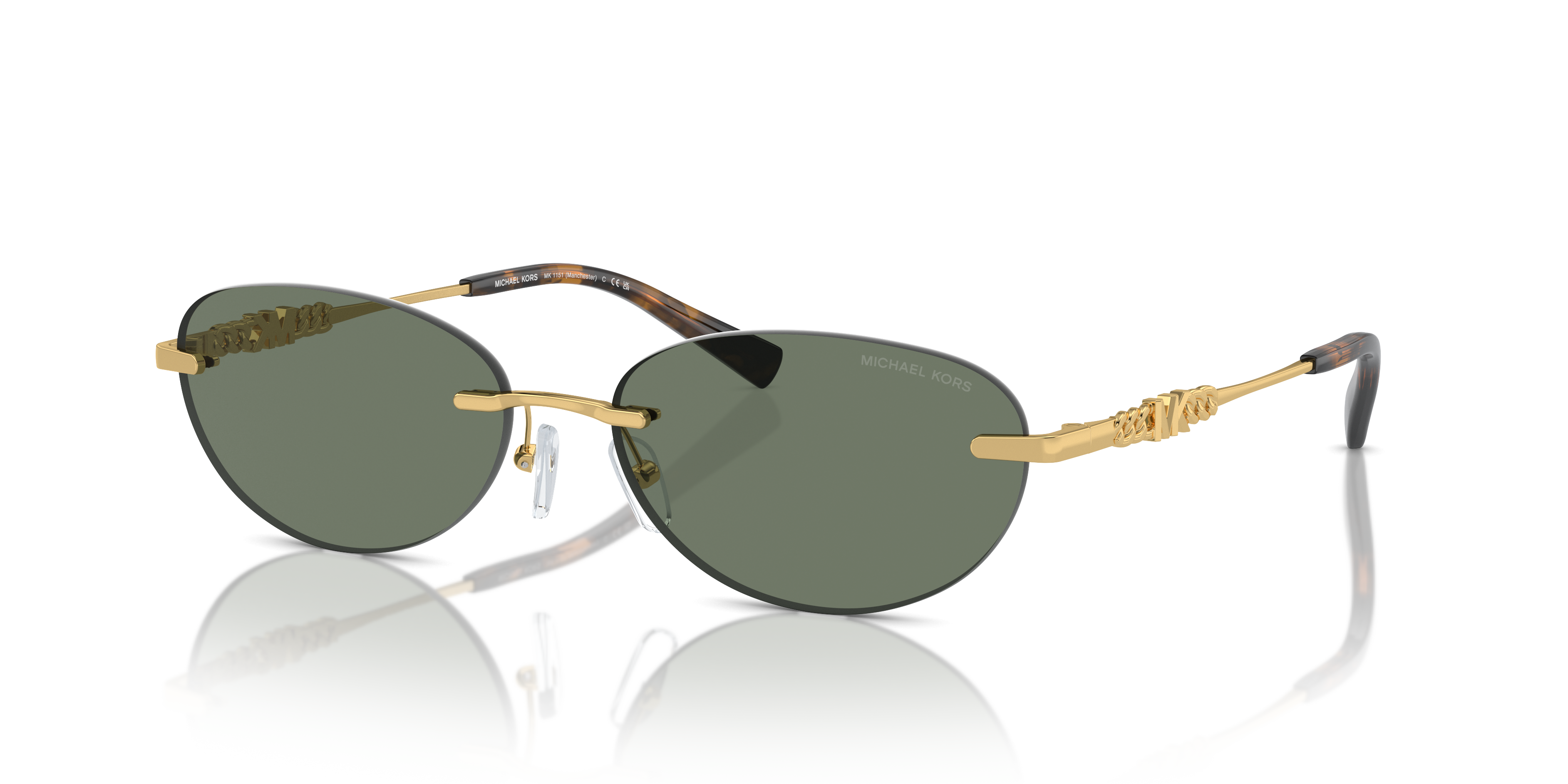 Michael Kors MK1151 Manchester L (58 - 16) with Green lenses and