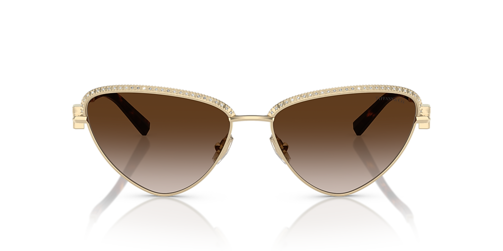 Tiffany & Co. TF3107KB XL (59 - 16) with Brown lenses and Gold