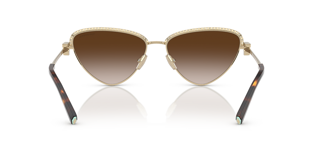 Tiffany & Co. TF3107KB XL (59 - 16) with Brown lenses and Gold