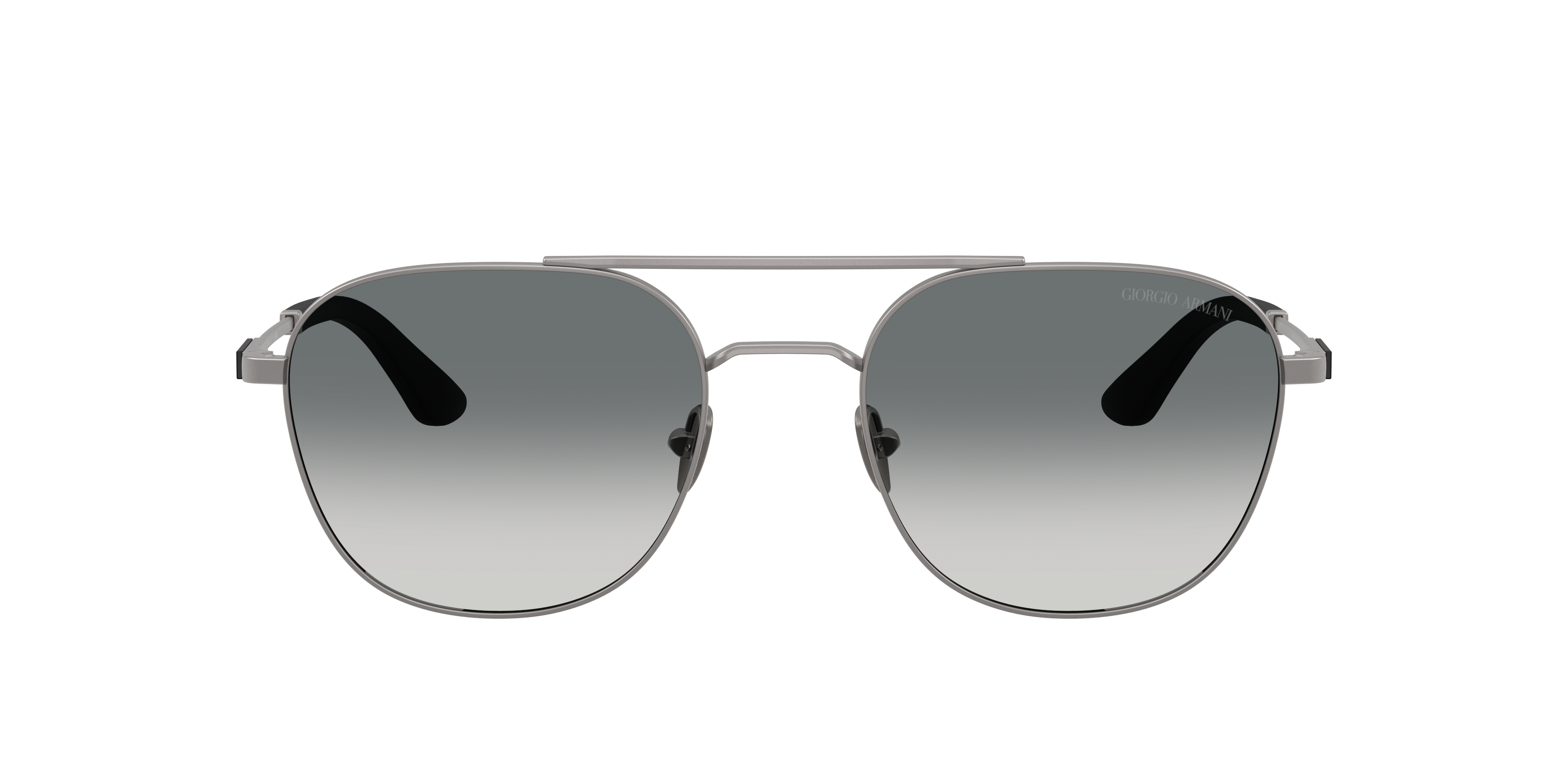 Giorgio Armani Double-bridge Design Sunglasses In Brown