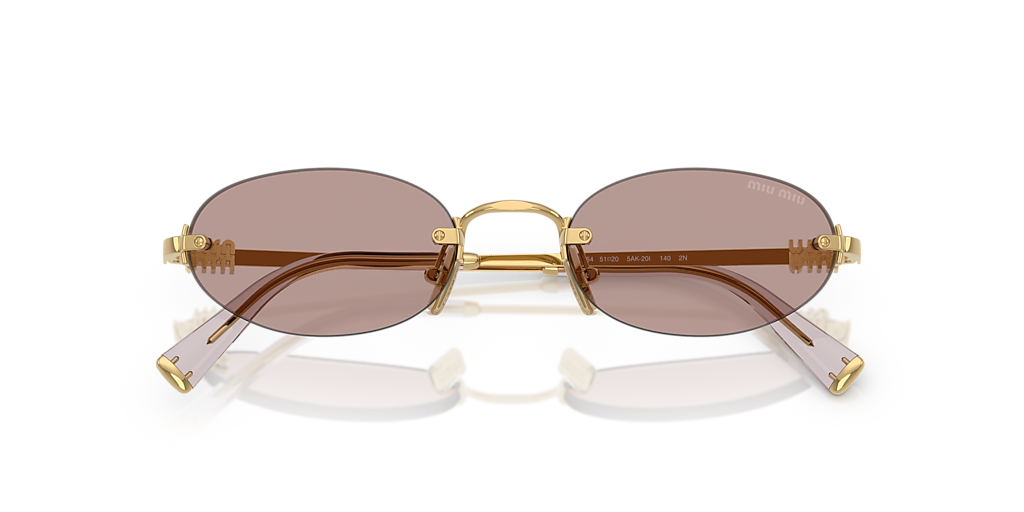 s*n様 On THGIHT LONG LUMONS サイズS Miu Miu MU A54S S (51 - 20) with Violet lenses and Gold frame