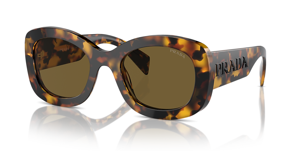 小物 PRADA l frame sunglasses brown Prada PR A13S L (54 - 23) with Brown lenses and Tortoise