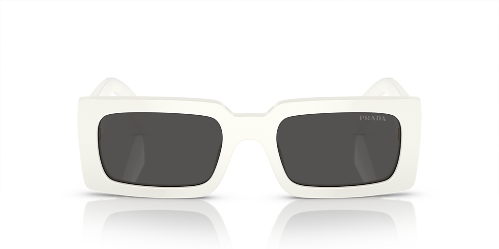 Prada PR A07S XS (52 - 20) with Grey lenses and White frame