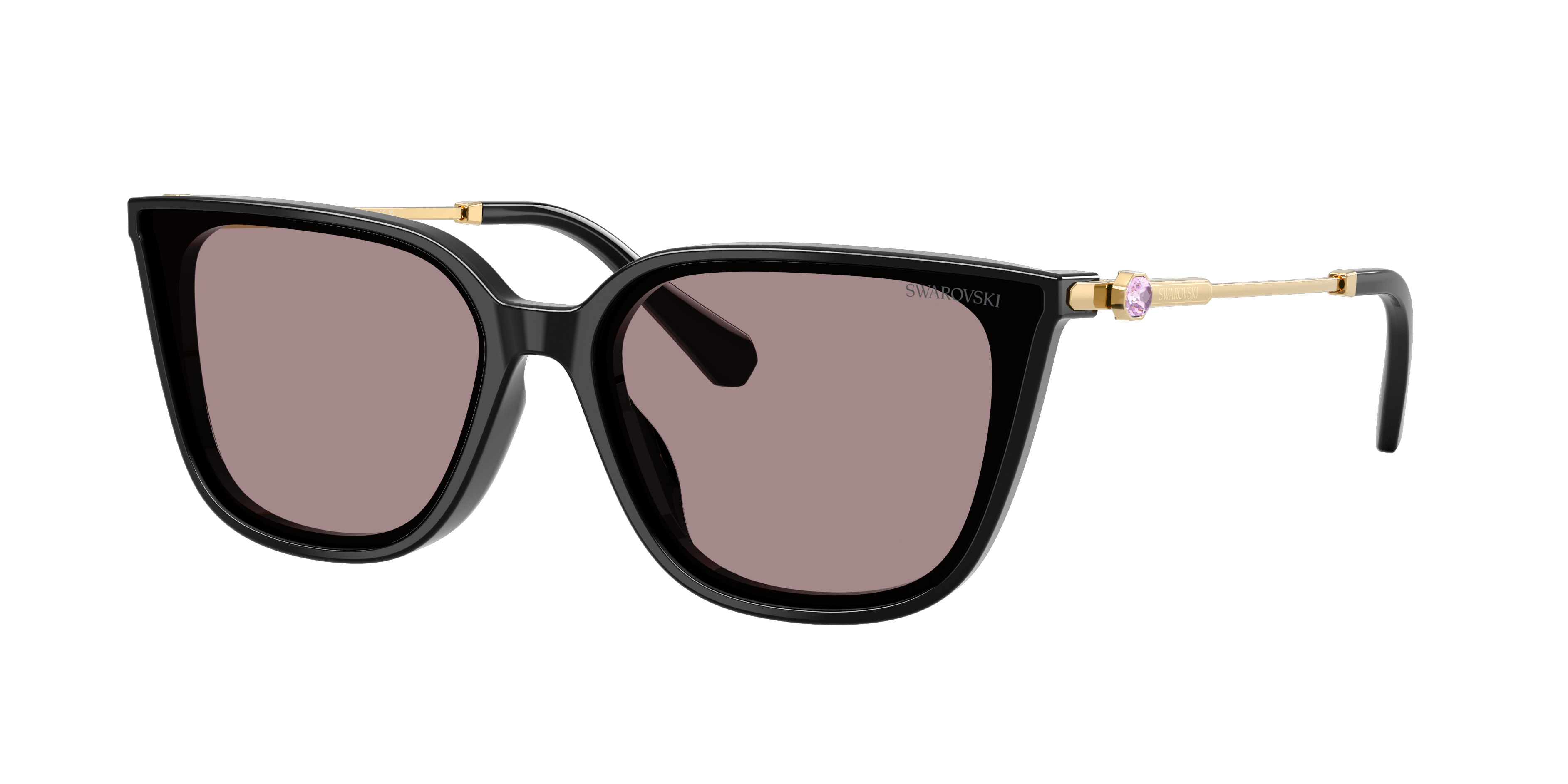 Swarovski Woman Sunglass SK6054D -  Frame color: Black, Lens color: Violet