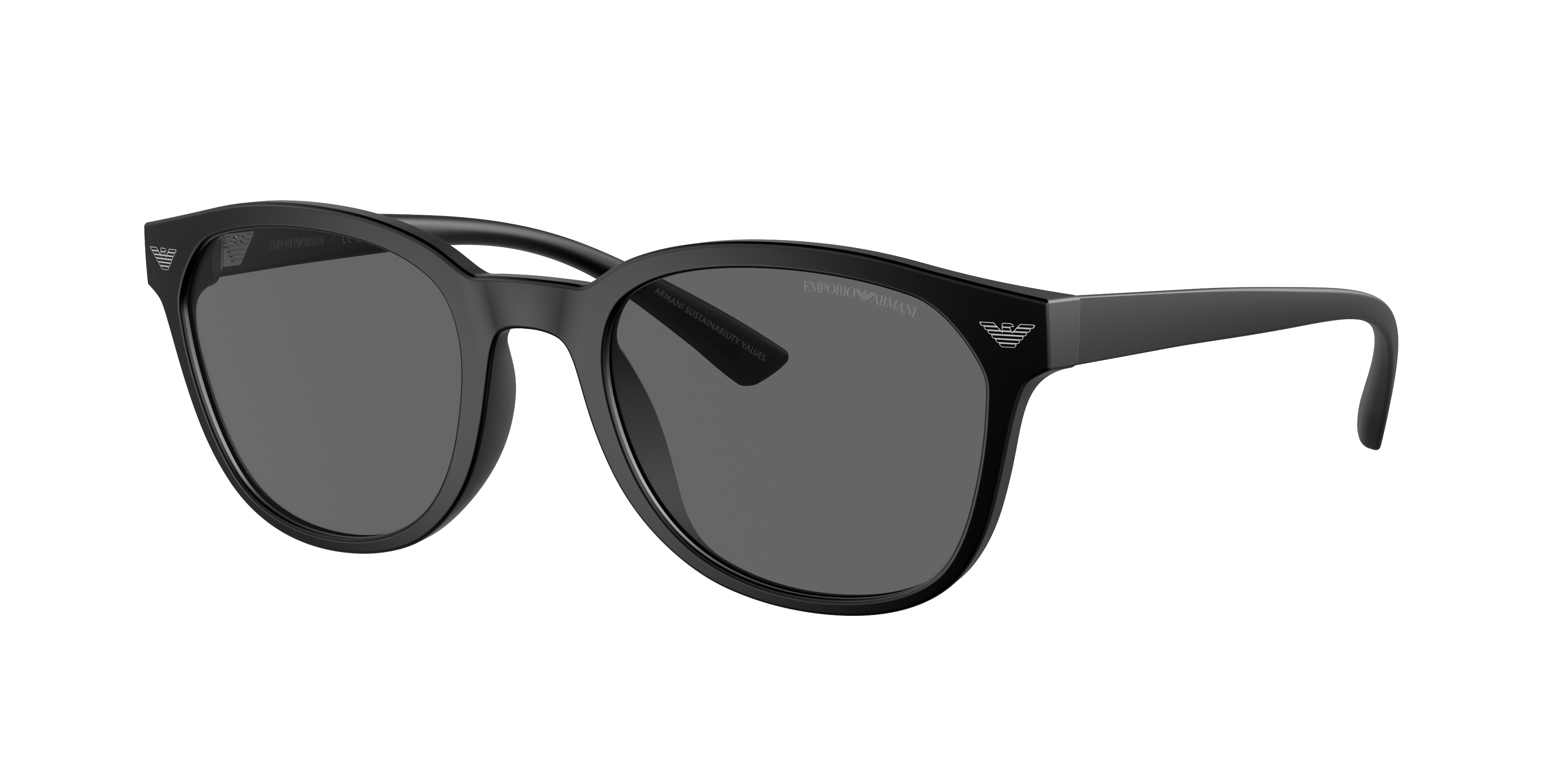 Emporio Armani Man Sunglass EA4225U -  Frame color: Matte Black, Lens color: Dark Grey
