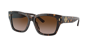 Tory Burch TY6091 XL (56 - 18) with Brown lenses and Gold  display picture 3