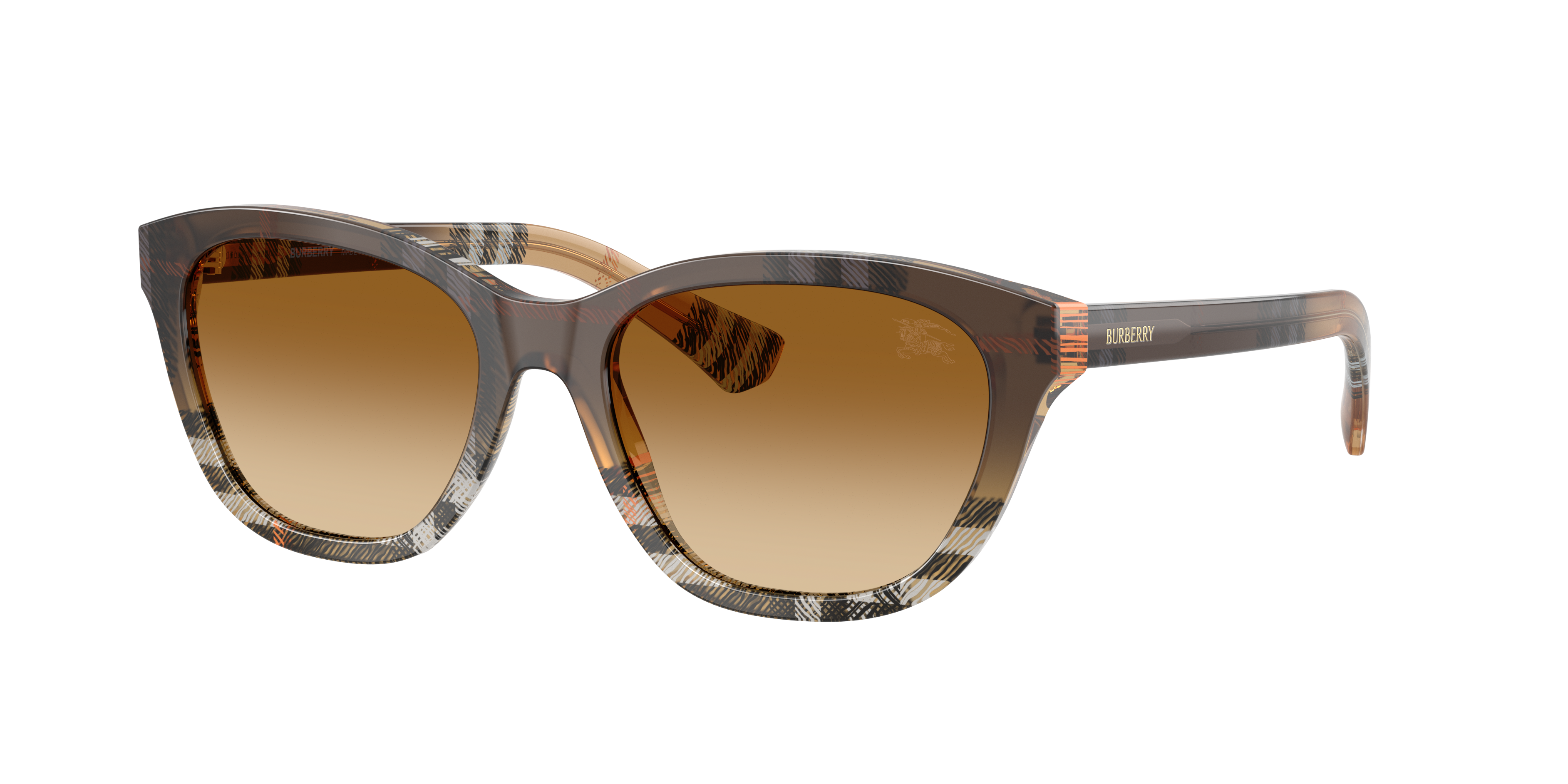 Burberry Woman Sunglass BE4486 -  Frame color: Check Gradient Sand, Lens color: Brown Gradient