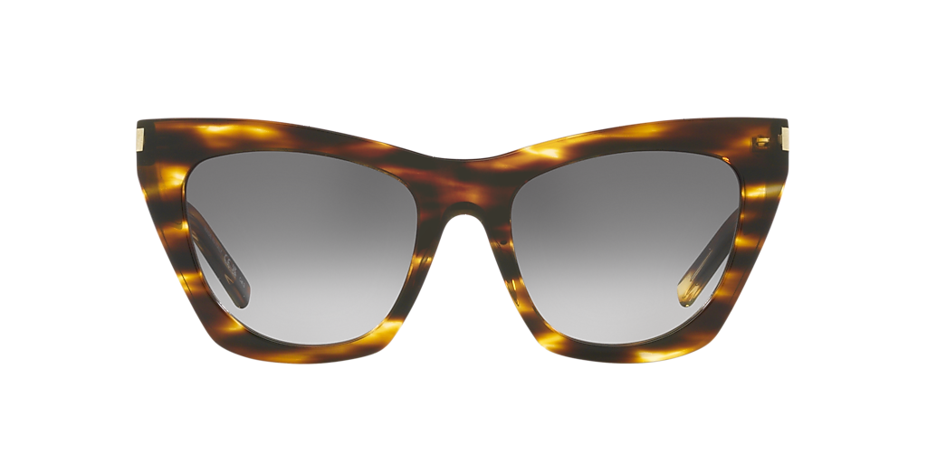 サングラス SAINT LAURENT Woman Sunglasses Beige SL214KATETHIN 002 Saint Laurent™ SL 214 Kate Cat-Eye Sunglasses | EyeOns.com