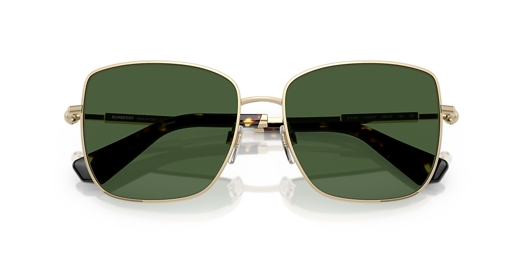 Burberry Sunglasses BE3158-110971-58 New with tags Burberry BE3158 110971 Square Light Gold Sunglasses  main image 3
