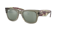Ray-Ban MEGA WAYFARER ポリッシュトランスペアレントグリーン Ray-Ban MEGA WAYFARER ポリッシュトランスペアレントグリーン