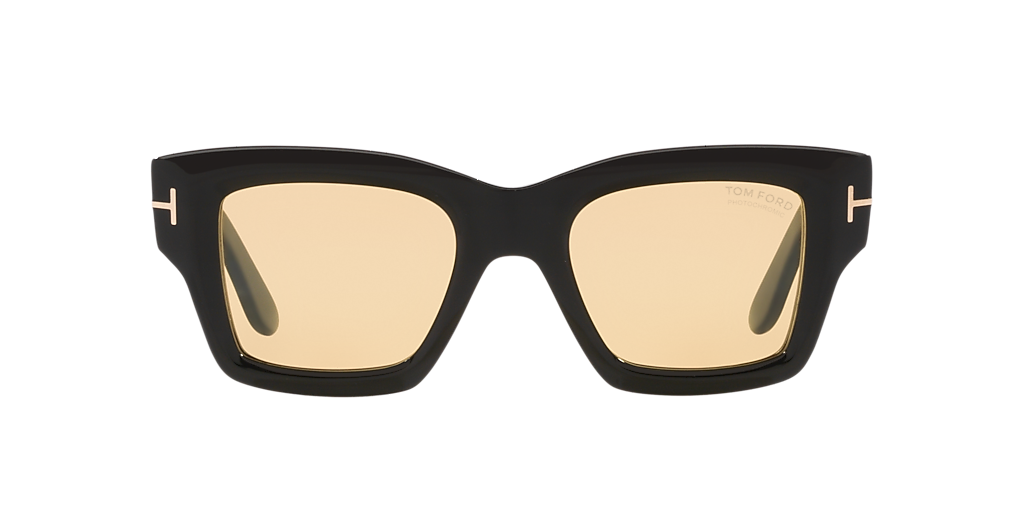 Tom Ford Men's Black Sunglasses, Brown Lens - Luxury Eyewear