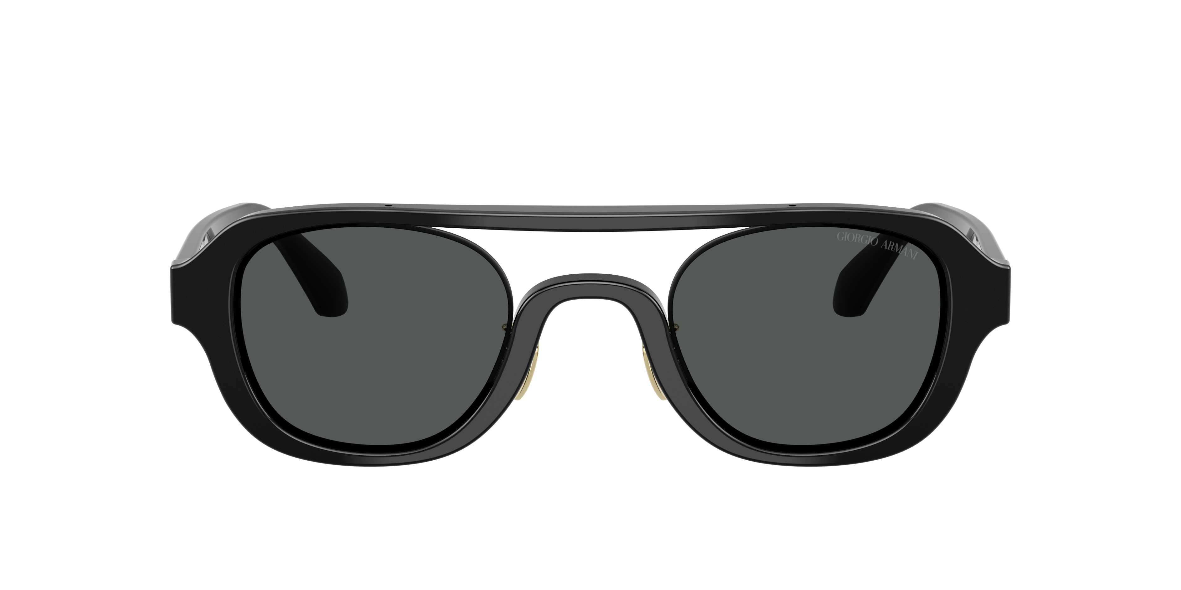 Giorgio Armani Round-frame Sunglasses In Black