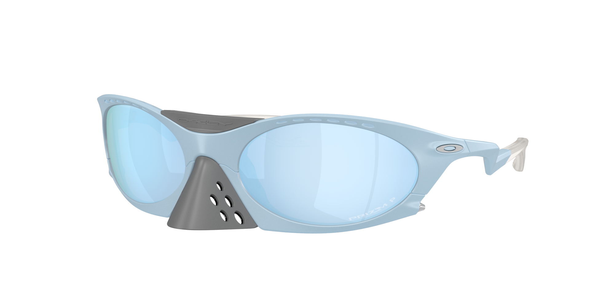 Oakley Man Sunglass OO9437 Plantaris -  Frame color: Matte Stonewash, Lens color: Prizm Deep Water Polarized