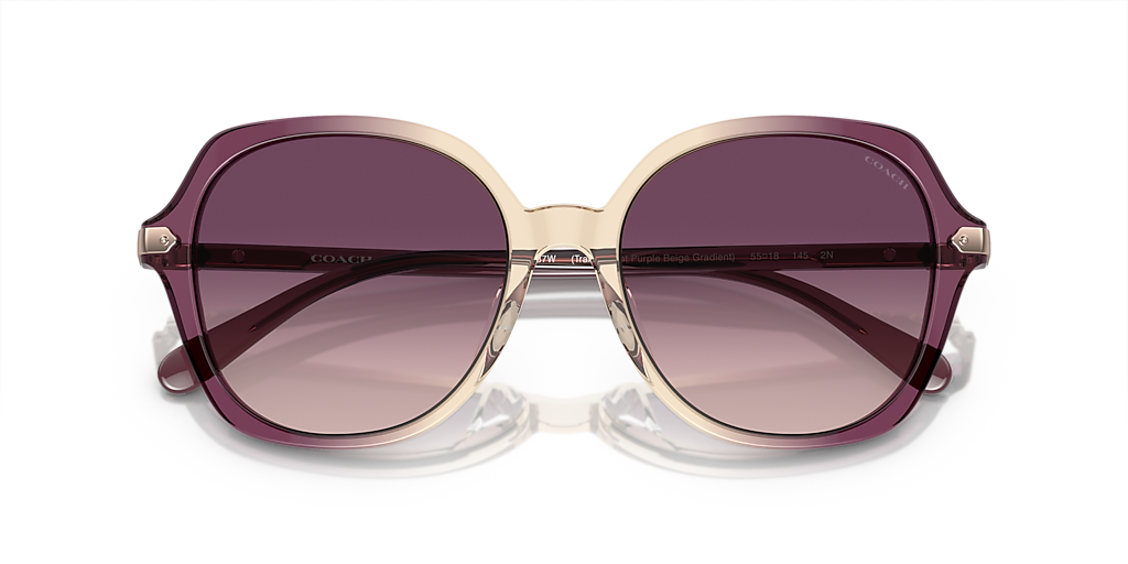 【COACH】Women's Sunglasses, Cr611 Hc8392U Coach HC8377U CL925 XXL (55 - 18) with Violet lenses and