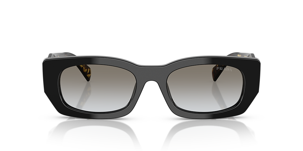 PRADA PR B05S Black - Women Luxury Sunglasses, Grey Gradient Lens