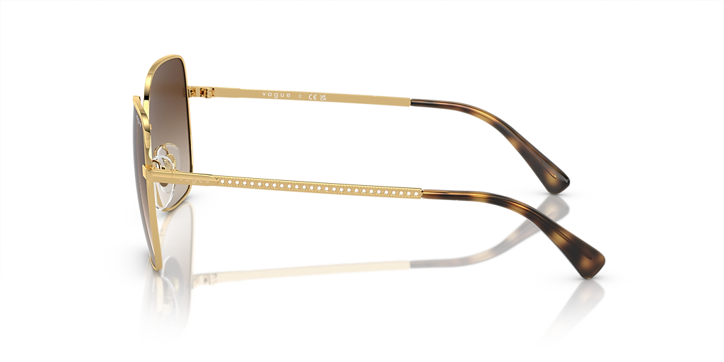 VOGUE EYEWEAR VO4175SB Gold - Women Sunglasses, Brown Gradient Lens