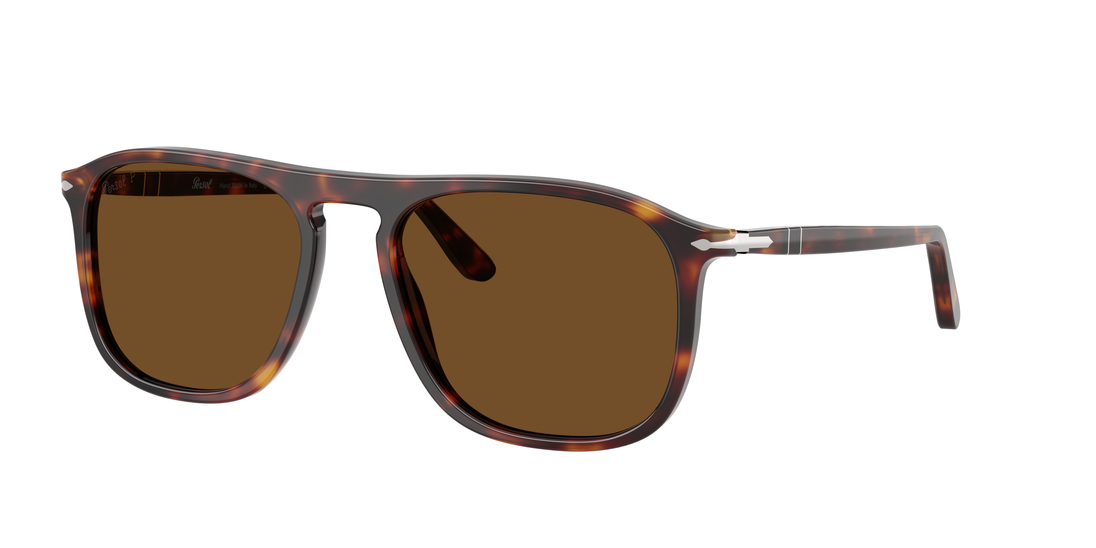 Persol Unisex Sunglass PO3392S -  Frame color: Havana, Lens color: Polarized Brown
