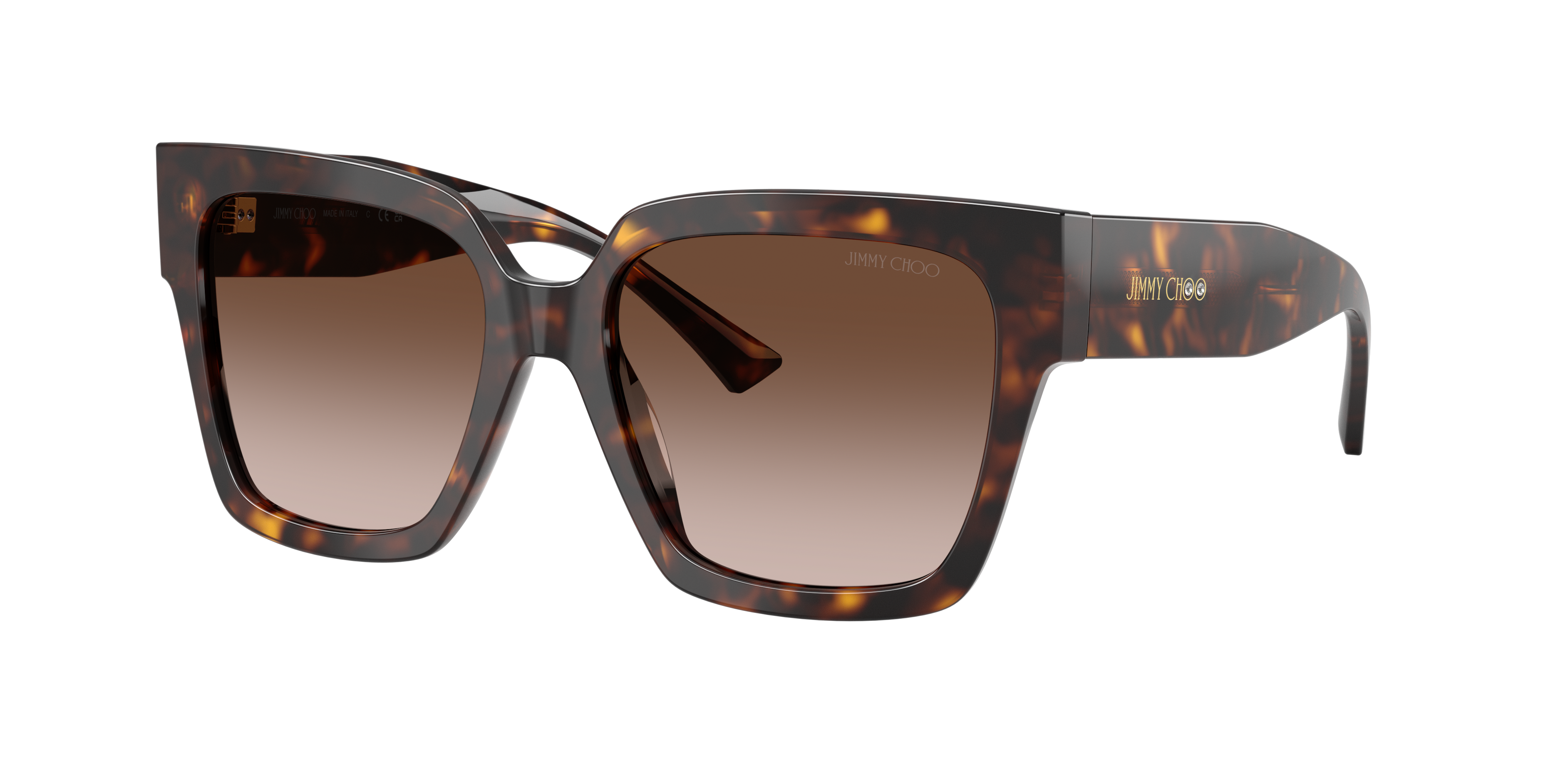 Jimmy Choo Woman Sunglass JC5047B -  Frame color: Havana, Lens color: Gradient Brown