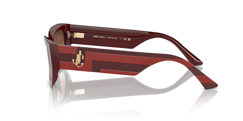 Jimmy Choo JC5017 M (55 - 17) with Pink lenses and Red frame