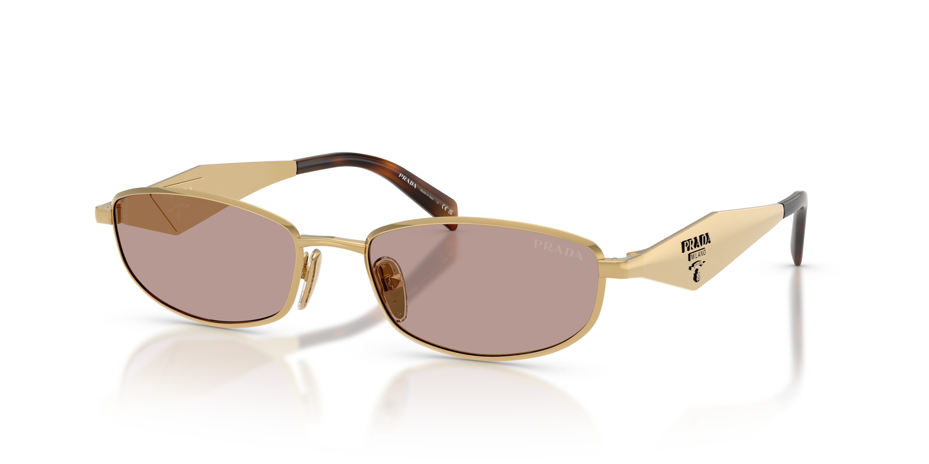 Prada PR D51S L (55 - 18) with Violet lenses and Gold frame