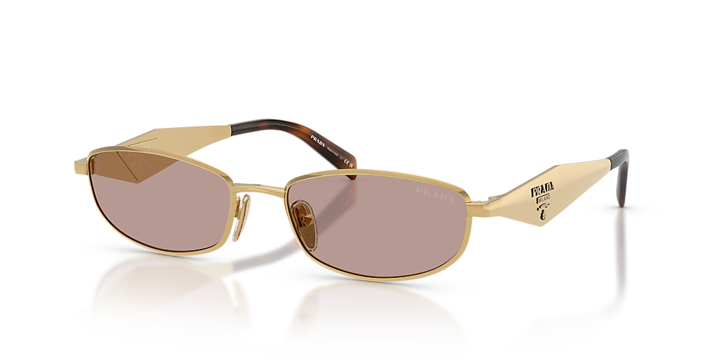 Prada PR D51S L (55 - 18) with Violet lenses and Gold frame