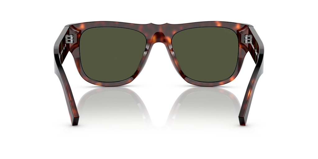 PERSOL PO3294S Havana - Man Luxury Sunglasses, Green Lens