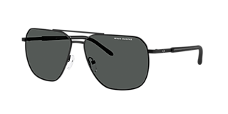 Armani Exchange AX4026S M (56 - 17) with Grey lenses and Black