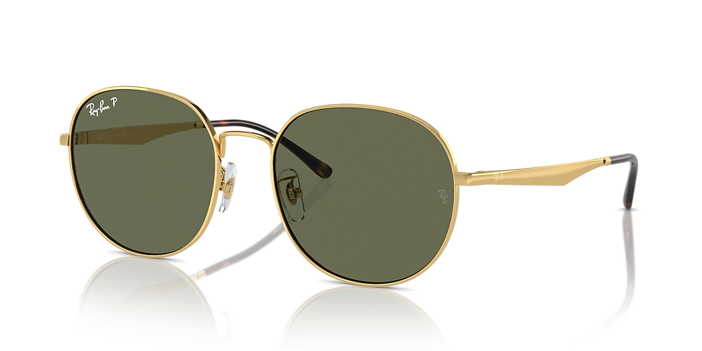 Ray-Ban RB3727D XL (57 - 19) with Green lenses and Gold frame