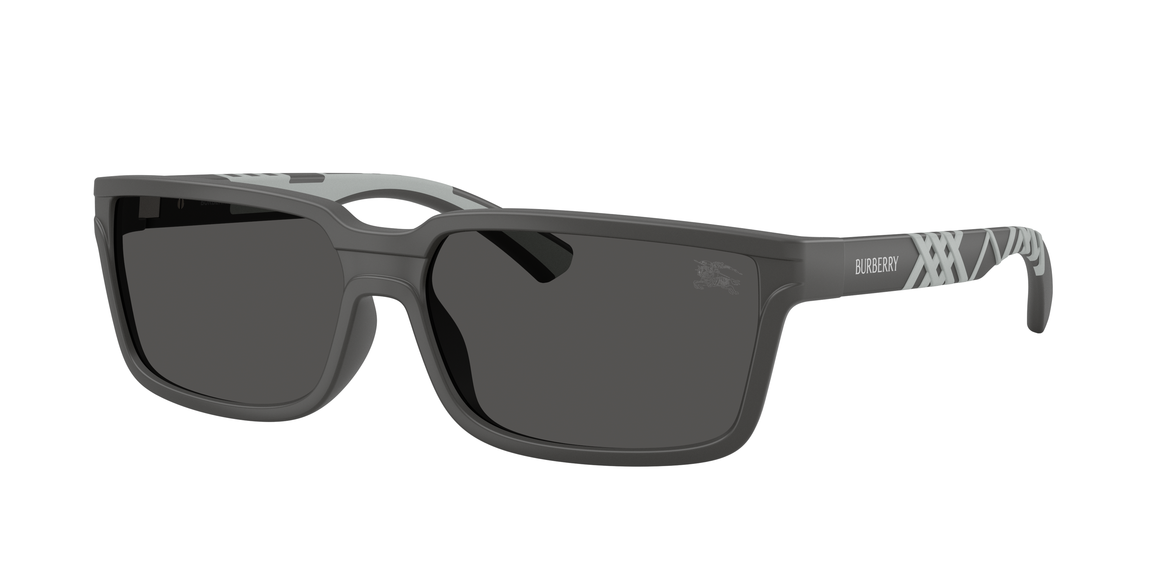 Burberry Man Sunglass BE4495D -  Frame color: Matte Grey, Lens color: Dark Grey