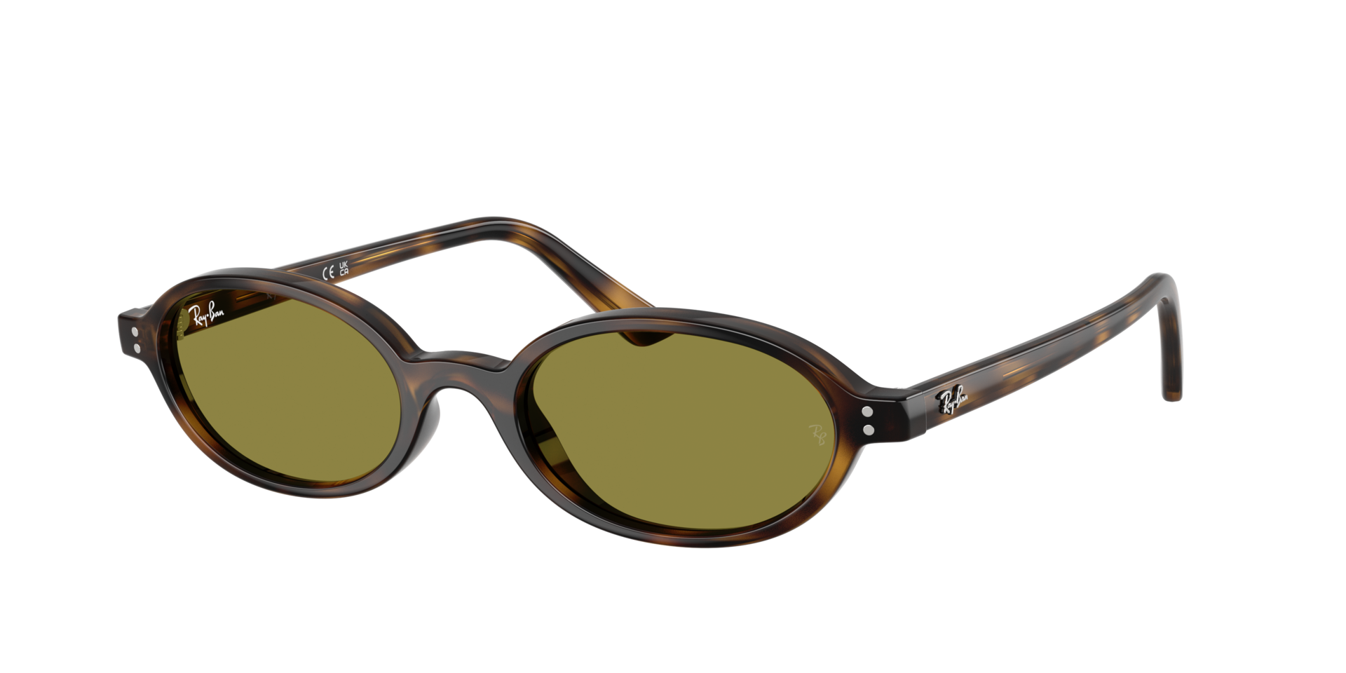 Ray-Ban Unisex Sunglass RB4472 Khal Bio-Based - Frame color: Havana, Lens color: Green