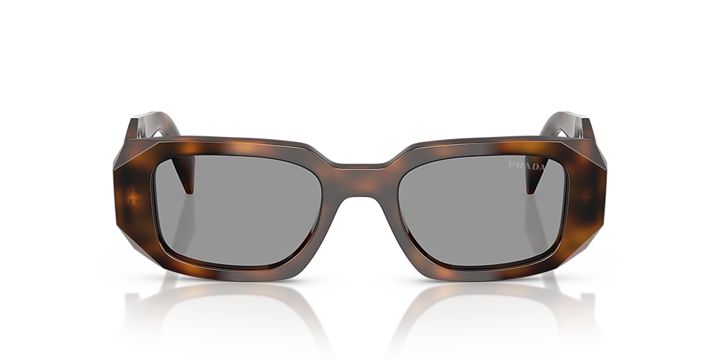 PRADA PR 17WSF Transparent Bottle - Women Luxury Sunglasses, Dark Green Lens