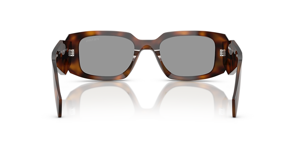 PRADA PR 17WSF Transparent Bottle - Women Luxury Sunglasses, Dark Green Lens