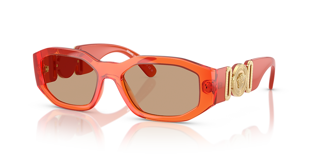 Versace VE4361 M (53 - 18) with Brown lenses and Orange frame