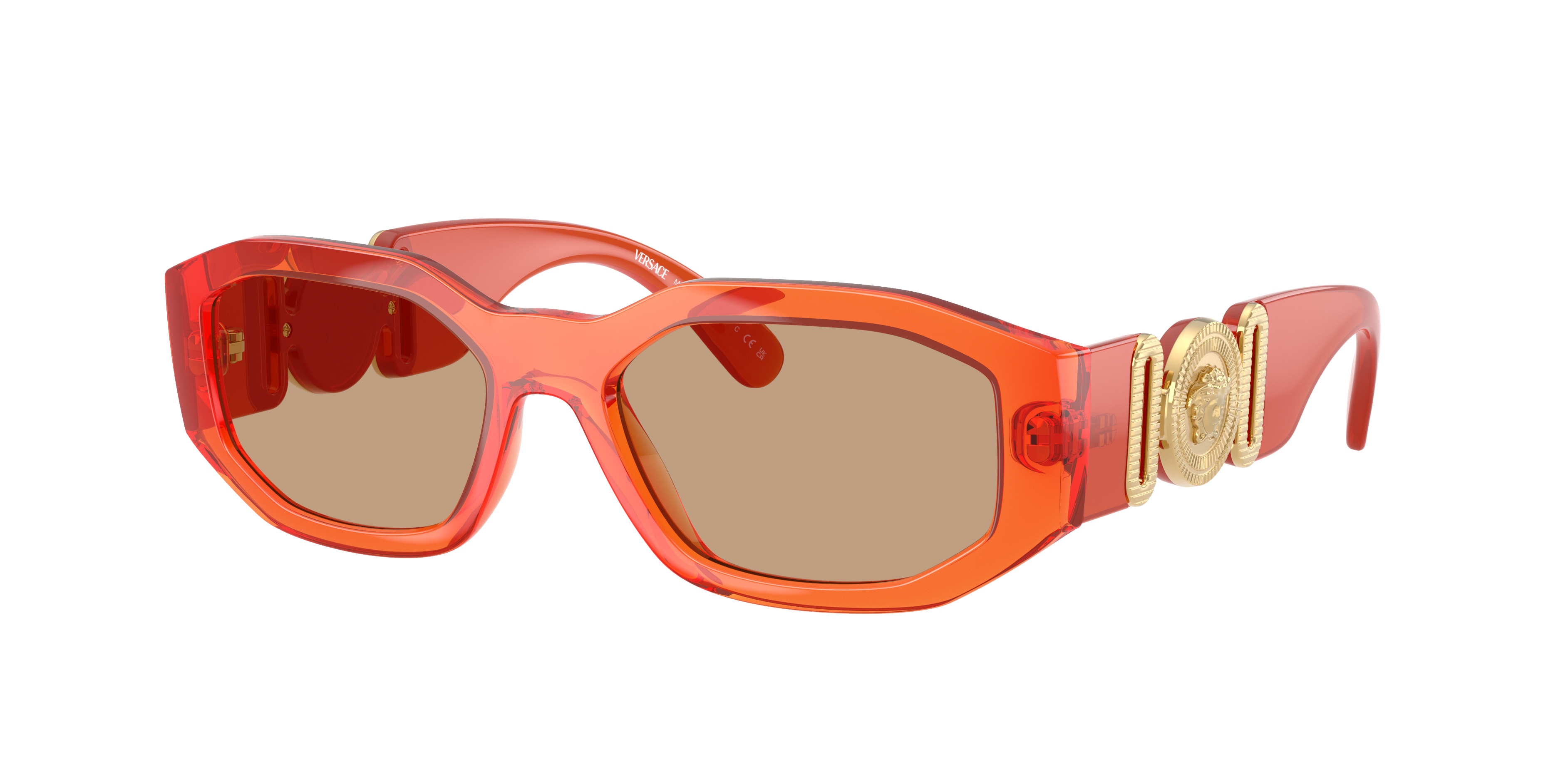 Versace VE4361 M (53 - 18) with Brown lenses and Orange frame