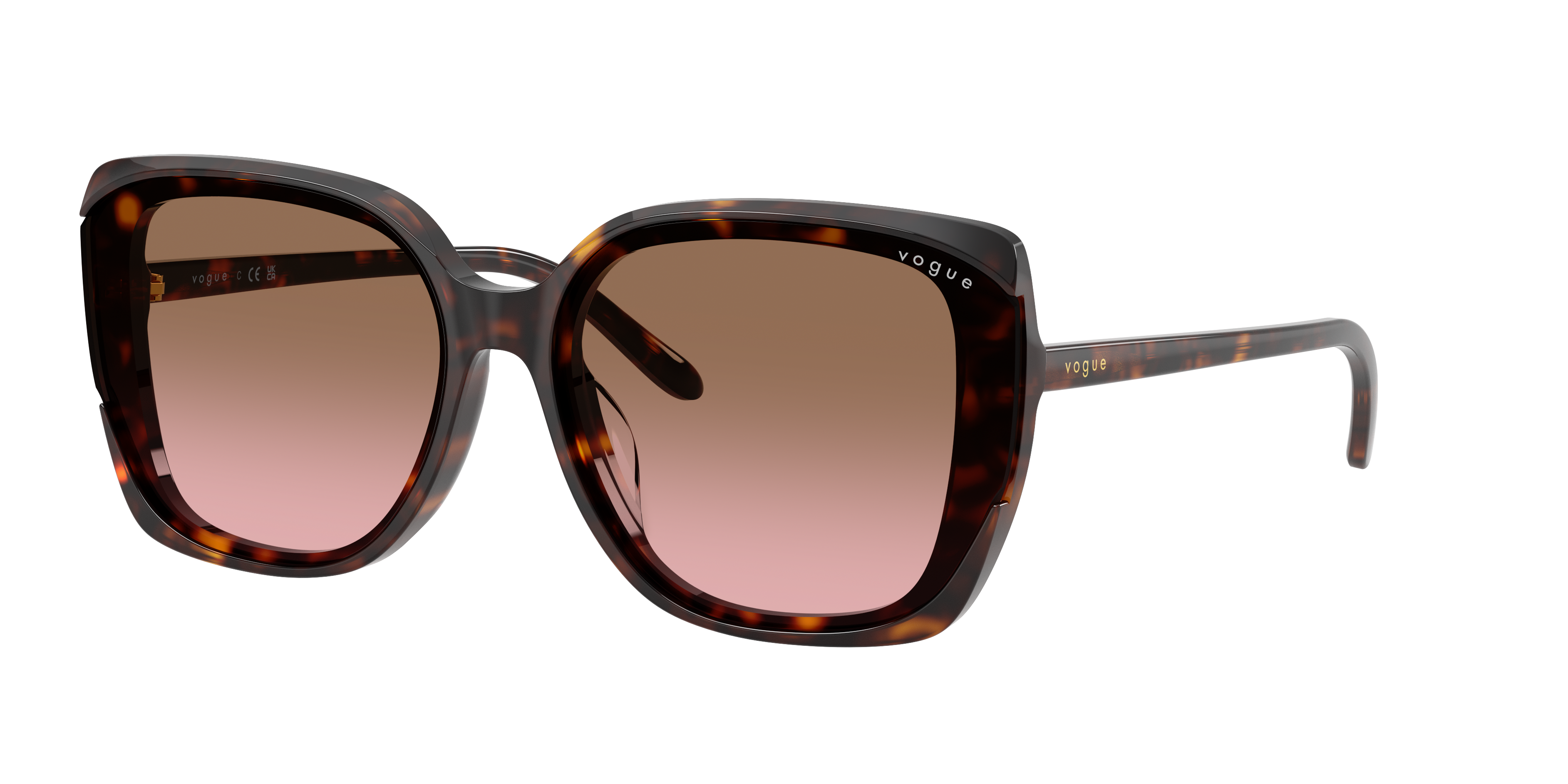 Vogue Eyewear Woman Sunglass VO5684SD -  Frame color: Dark Havana, Lens color: Pink Gradient Brown