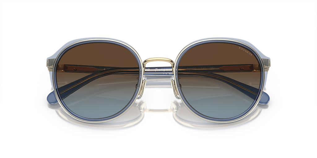 Coach HC7154 CL924 M (52 - 22) with Brown lenses and Blue frame