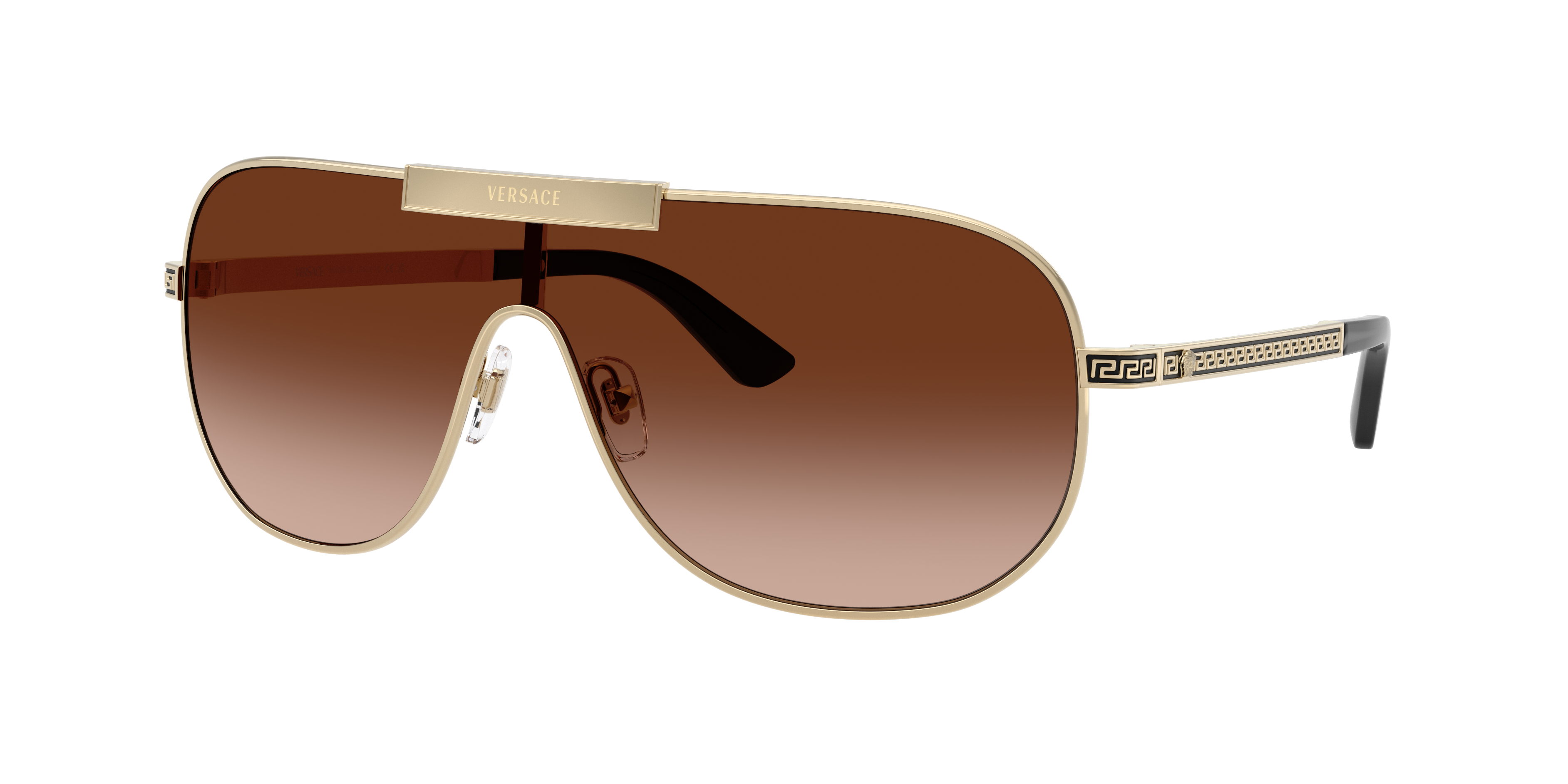 Versace VE2293 XXL (0 - 140) with Brown lenses and Gold frame
