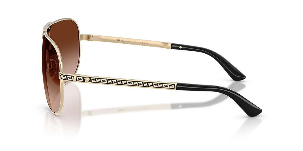 Versace サングラス Versace VE2293 XXL (0 - 140) with Brown lenses and Gold frame